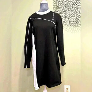 Puma BMW Motorsport Black & White long sleeve dress - Size XL
